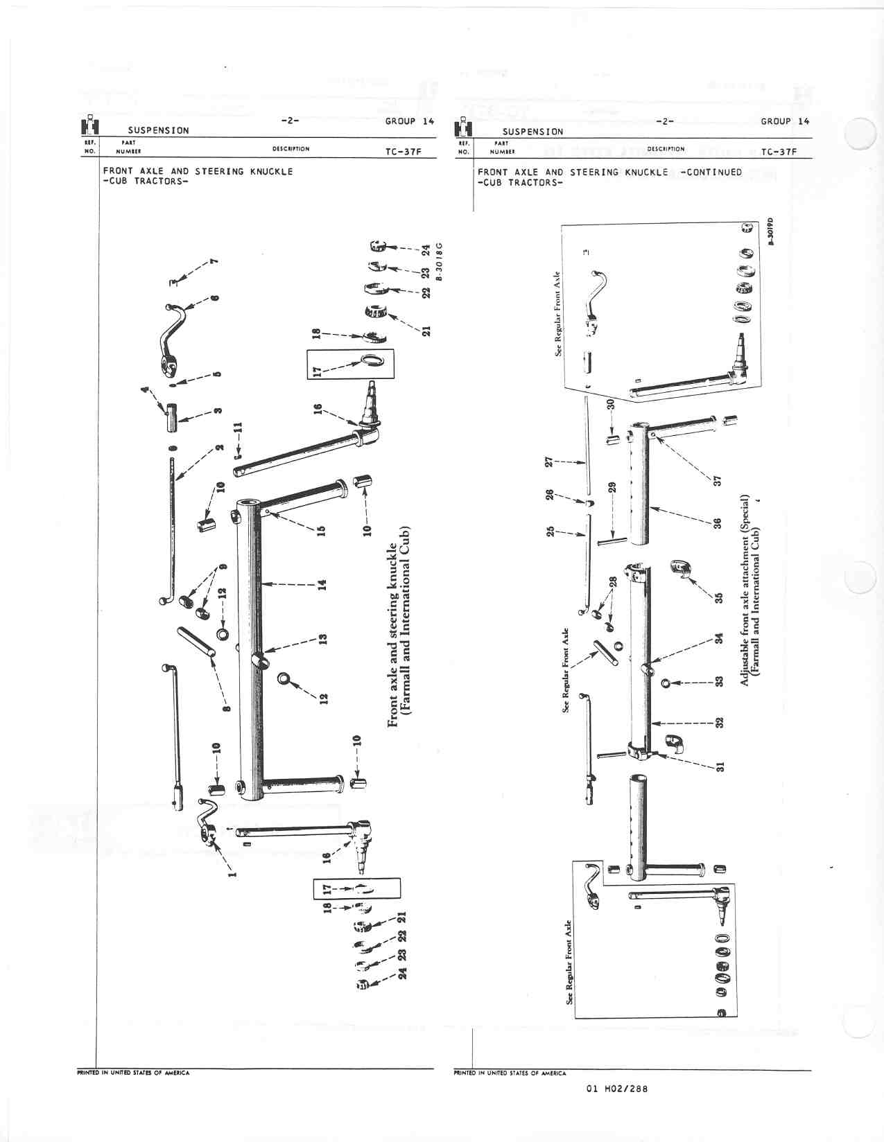 Removing steering gear housing base assy Farmall Cub